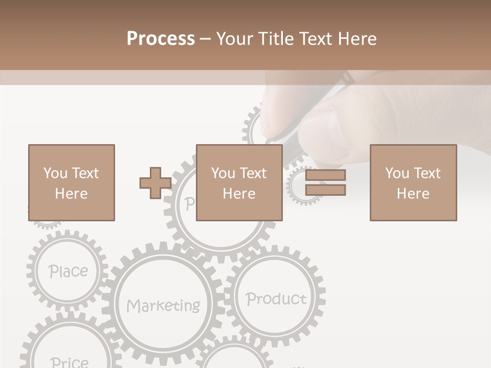A Person Writing On A Piece Of Paper With A Pen PowerPoint Template