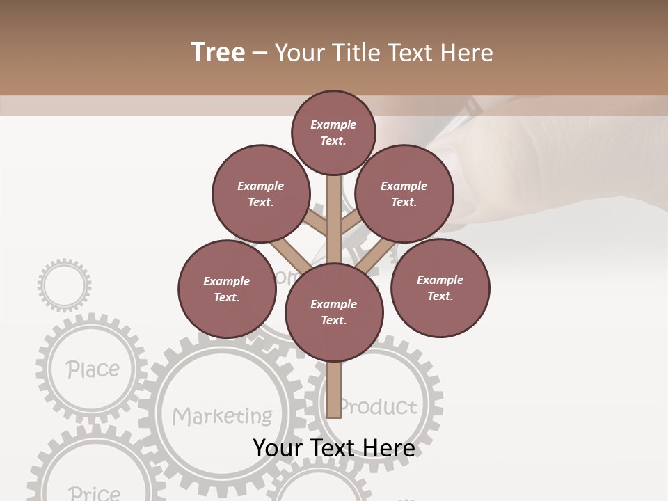 A Person Writing On A Piece Of Paper With A Pen PowerPoint Template
