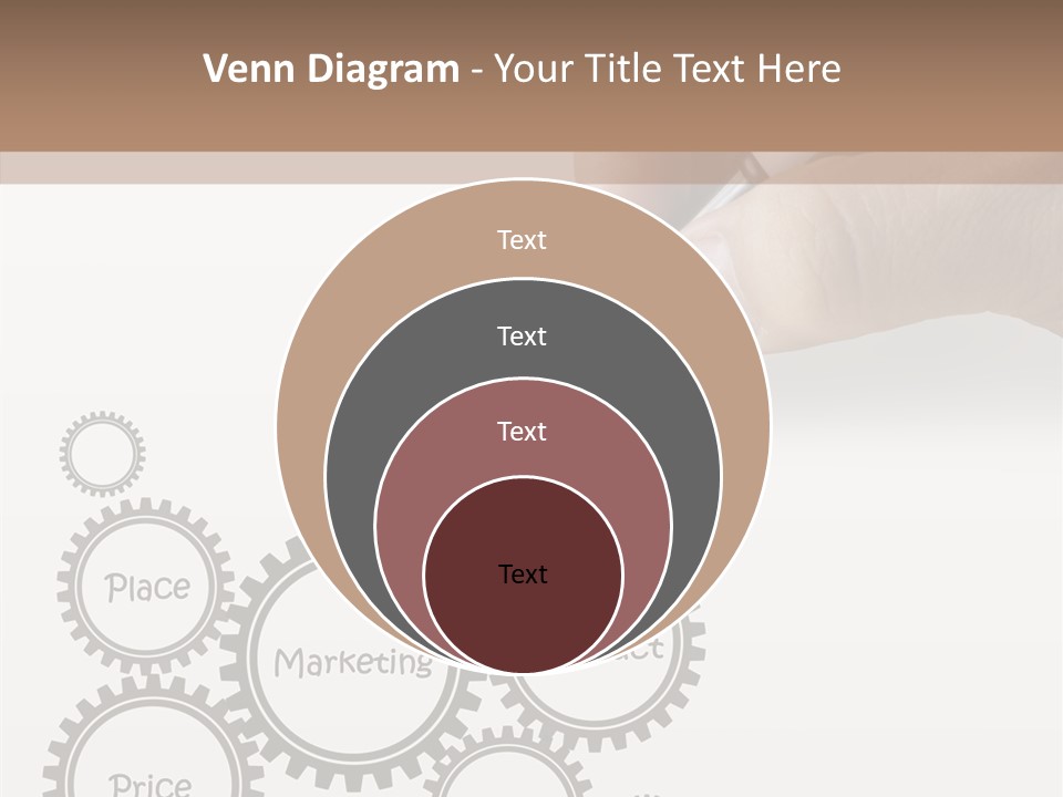 A Person Writing On A Piece Of Paper With A Pen PowerPoint Template