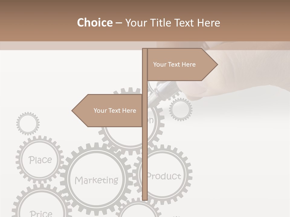 A Person Writing On A Piece Of Paper With A Pen PowerPoint Template