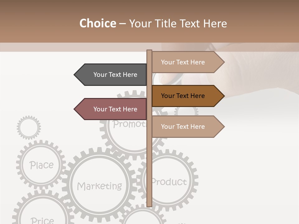 A Person Writing On A Piece Of Paper With A Pen PowerPoint Template