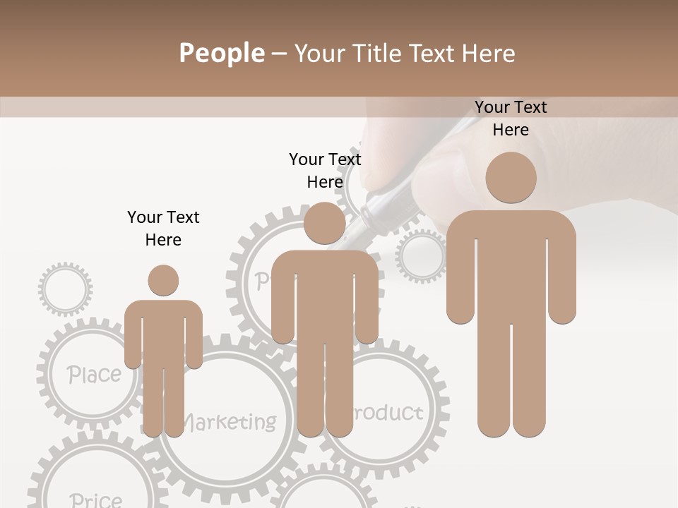 A Person Writing On A Piece Of Paper With A Pen PowerPoint Template