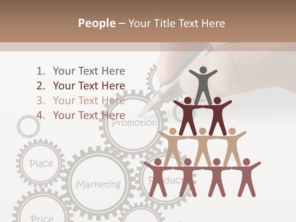 A Person Writing On A Piece Of Paper With A Pen PowerPoint Template