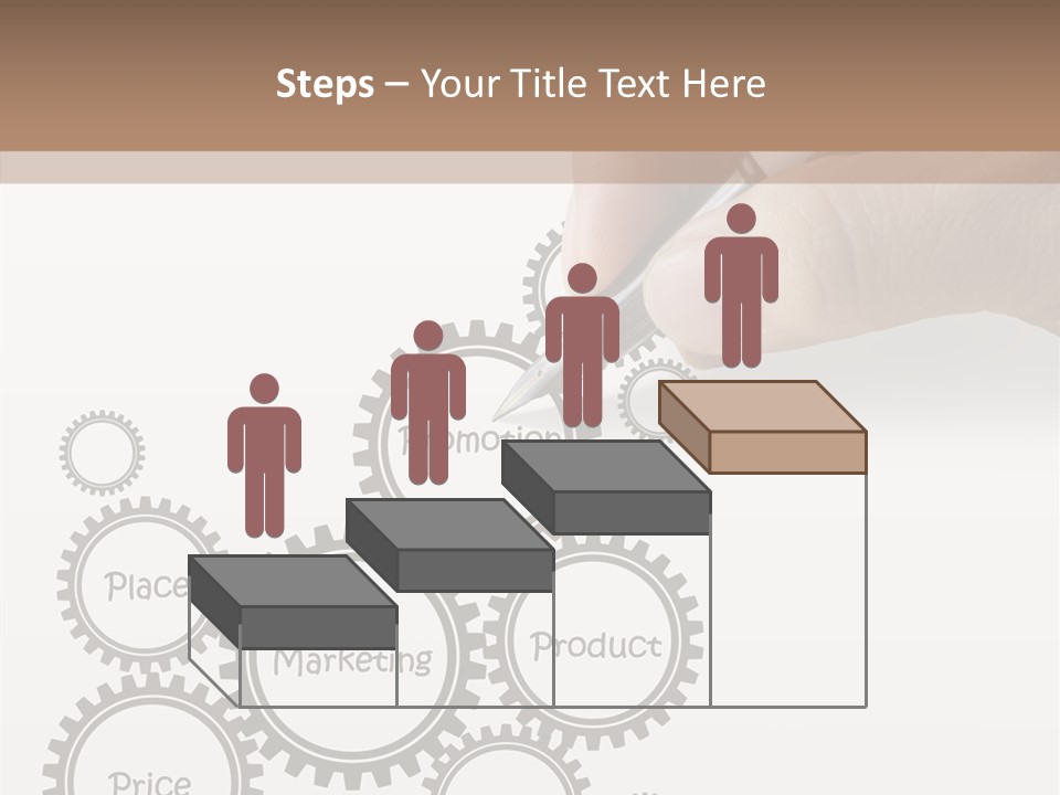 A Person Writing On A Piece Of Paper With A Pen PowerPoint Template