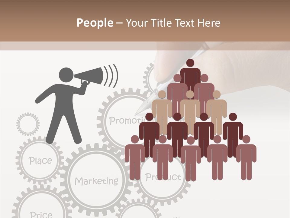 A Person Writing On A Piece Of Paper With A Pen PowerPoint Template