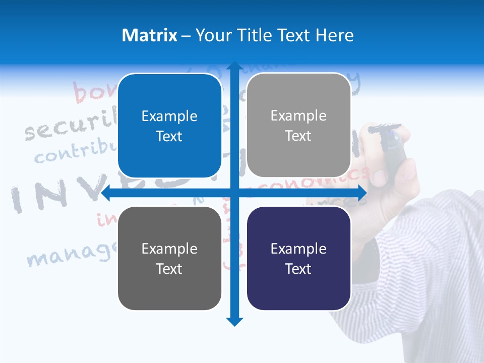 Securities Estate Blue PowerPoint Template