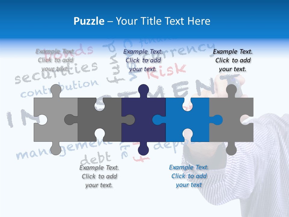 Securities Estate Blue PowerPoint Template