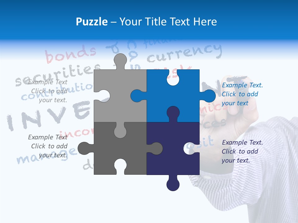 Securities Estate Blue PowerPoint Template