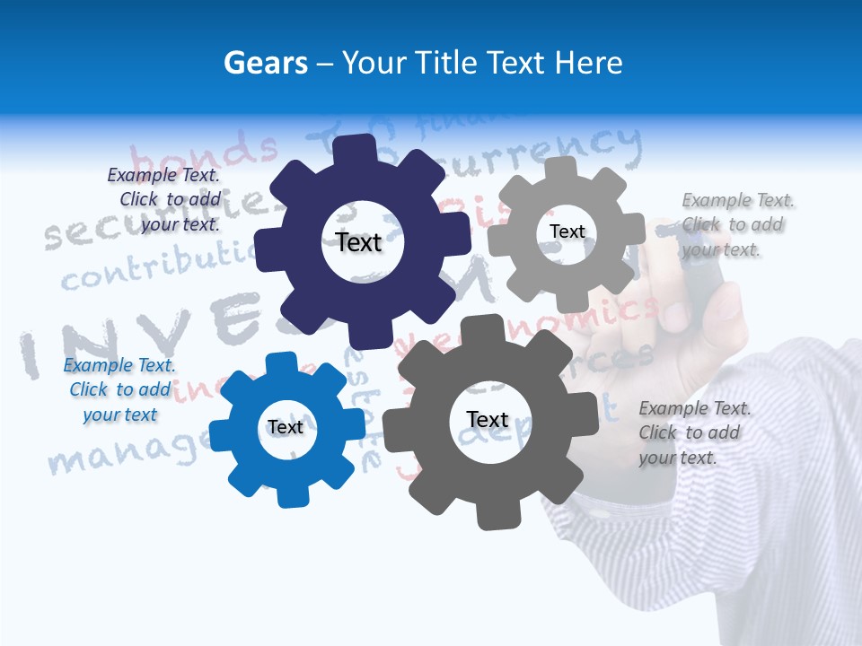 Securities Estate Blue PowerPoint Template