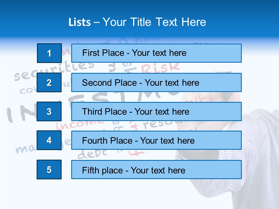 Securities Estate Blue PowerPoint Template