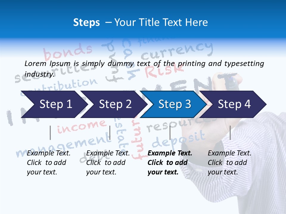 Securities Estate Blue PowerPoint Template