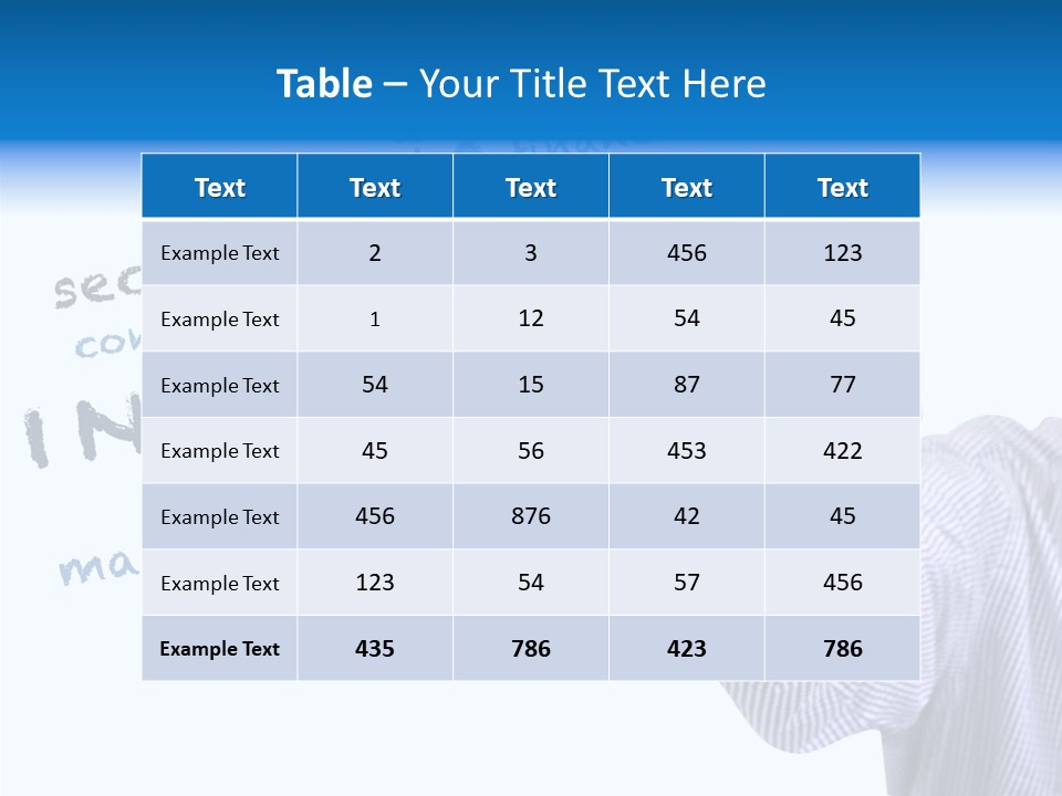 Securities Estate Blue PowerPoint Template
