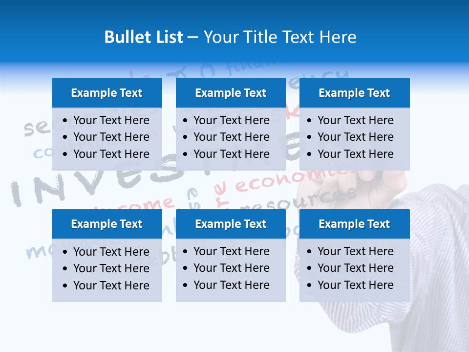 Securities Estate Blue PowerPoint Template