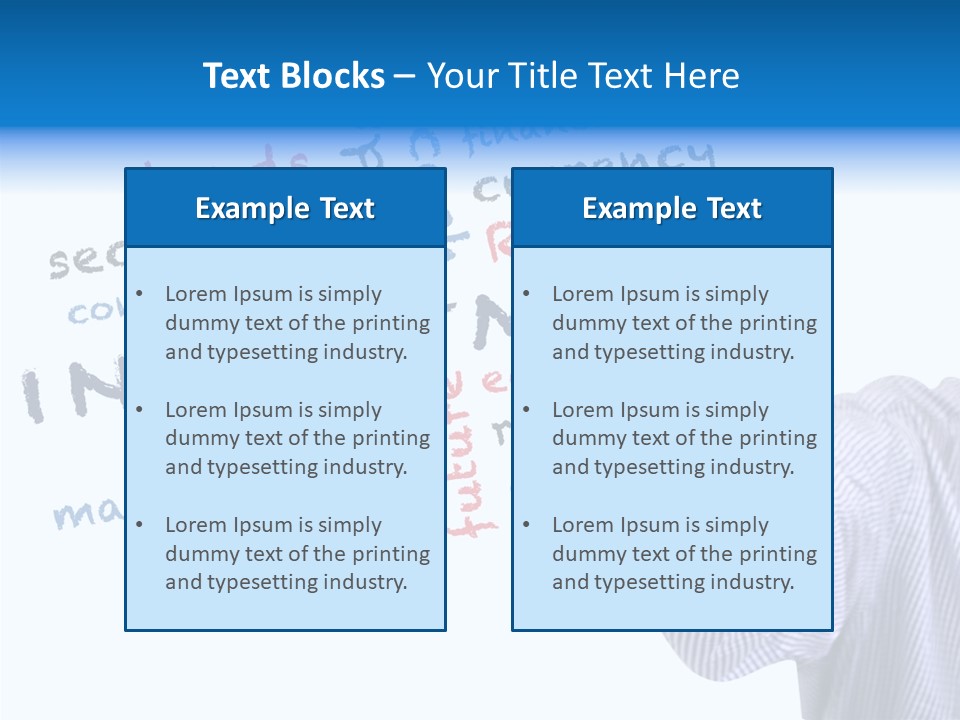 Securities Estate Blue PowerPoint Template