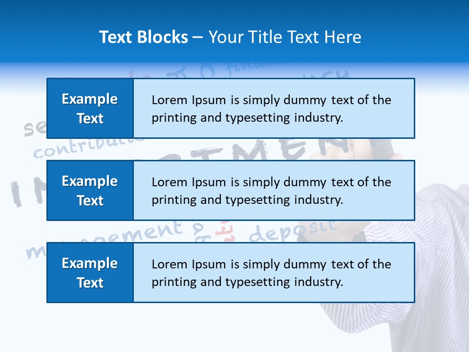 Securities Estate Blue PowerPoint Template