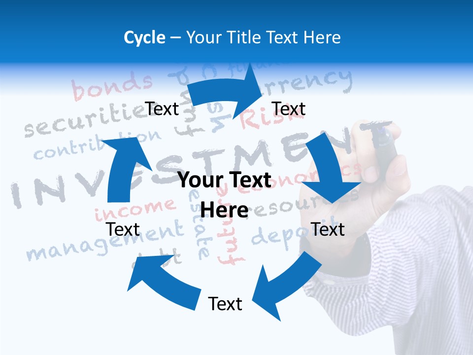 Securities Estate Blue PowerPoint Template