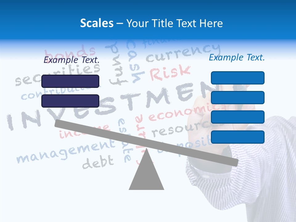 Securities Estate Blue PowerPoint Template