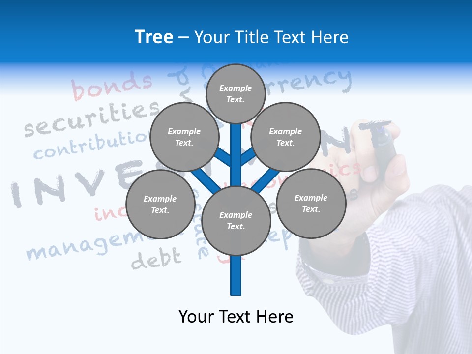 Securities Estate Blue PowerPoint Template