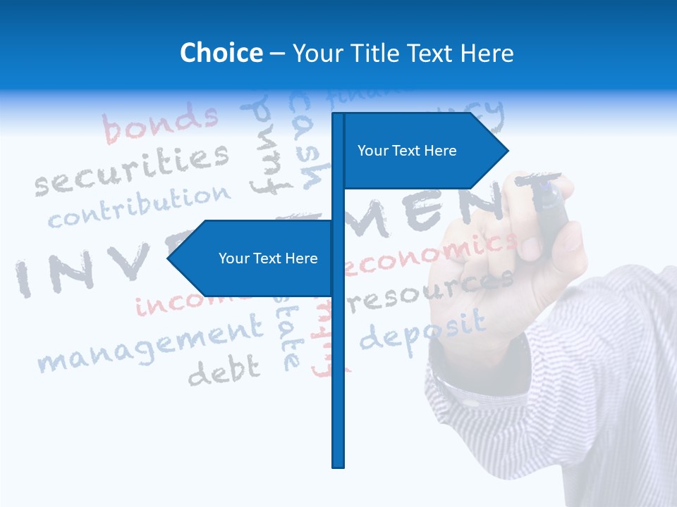 Securities Estate Blue PowerPoint Template
