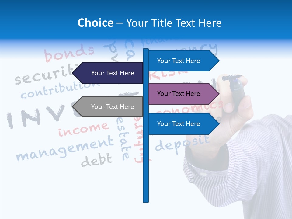 Securities Estate Blue PowerPoint Template