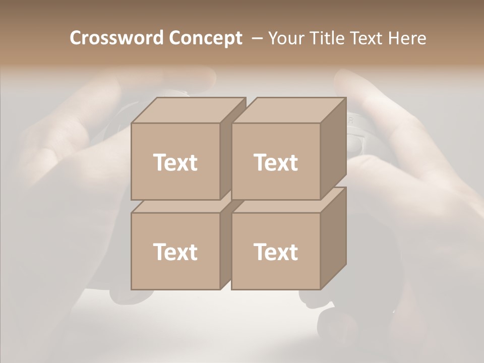 Video Game Pads Play PowerPoint Template