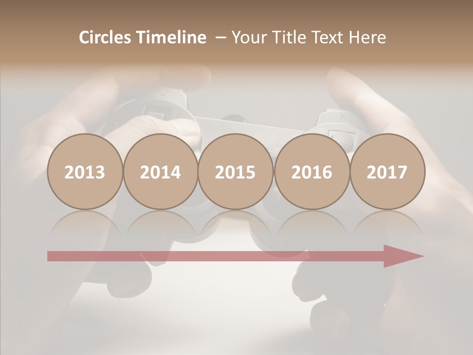Video Game Pads Play PowerPoint Template