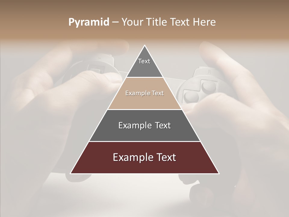 Video Game Pads Play PowerPoint Template