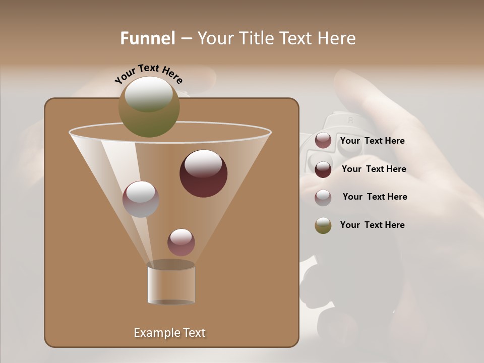 Video Game Pads Play PowerPoint Template