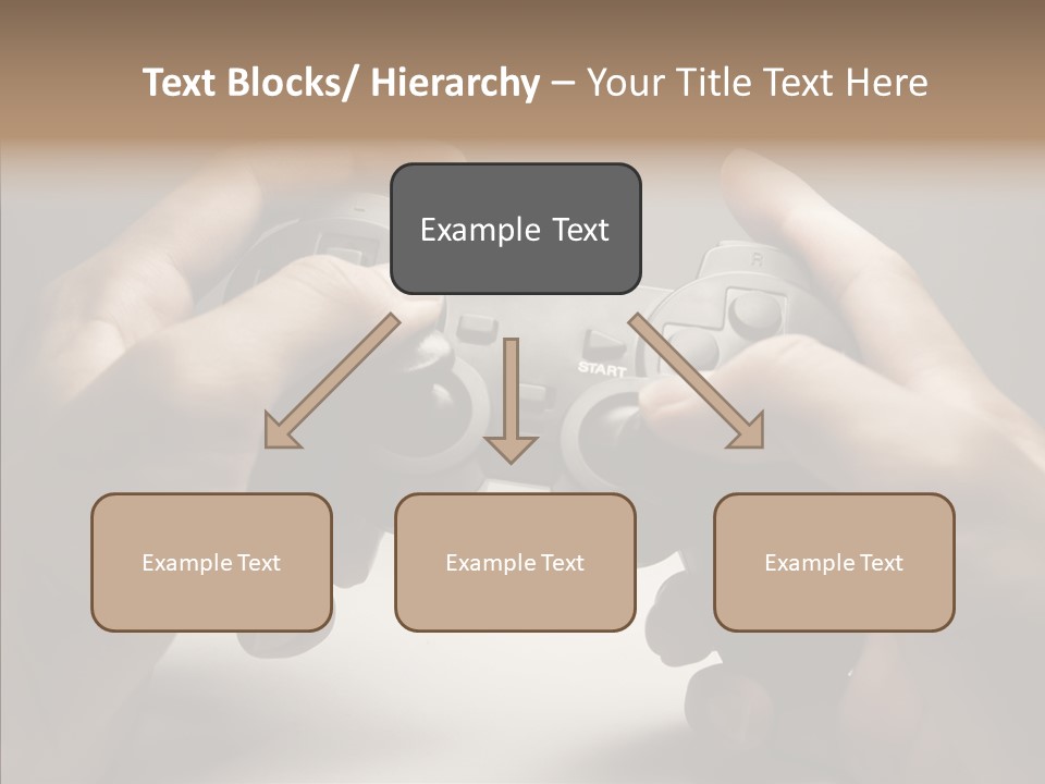 Video Game Pads Play PowerPoint Template