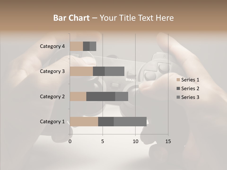Video Game Pads Play PowerPoint Template
