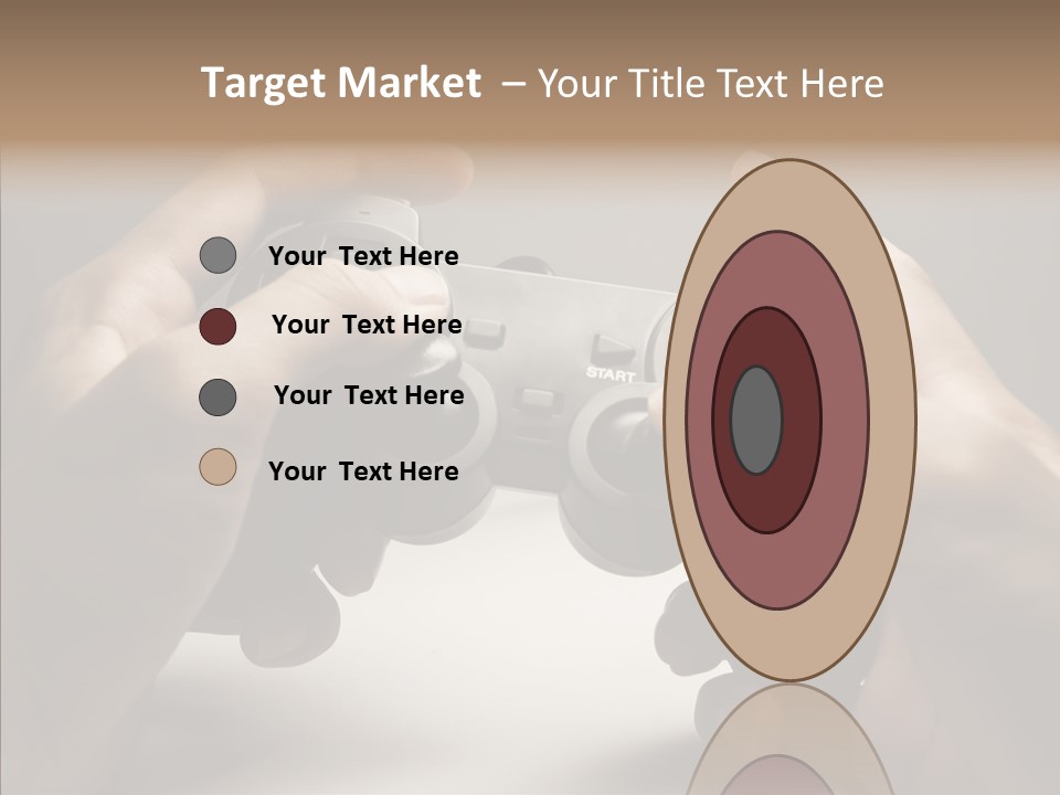 Video Game Pads Play PowerPoint Template