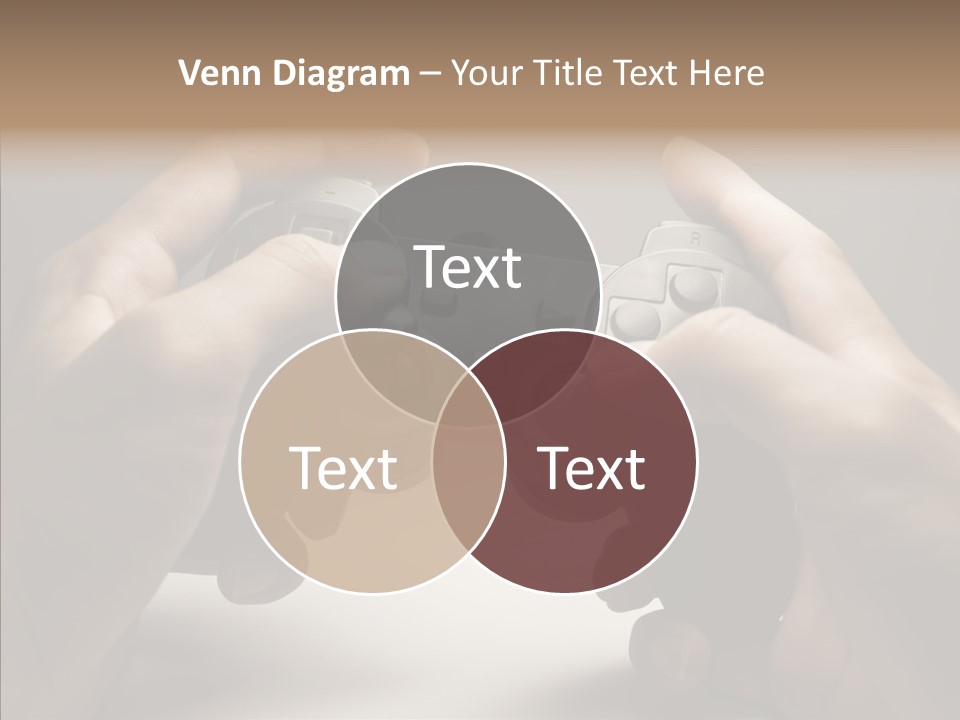 Video Game Pads Play PowerPoint Template