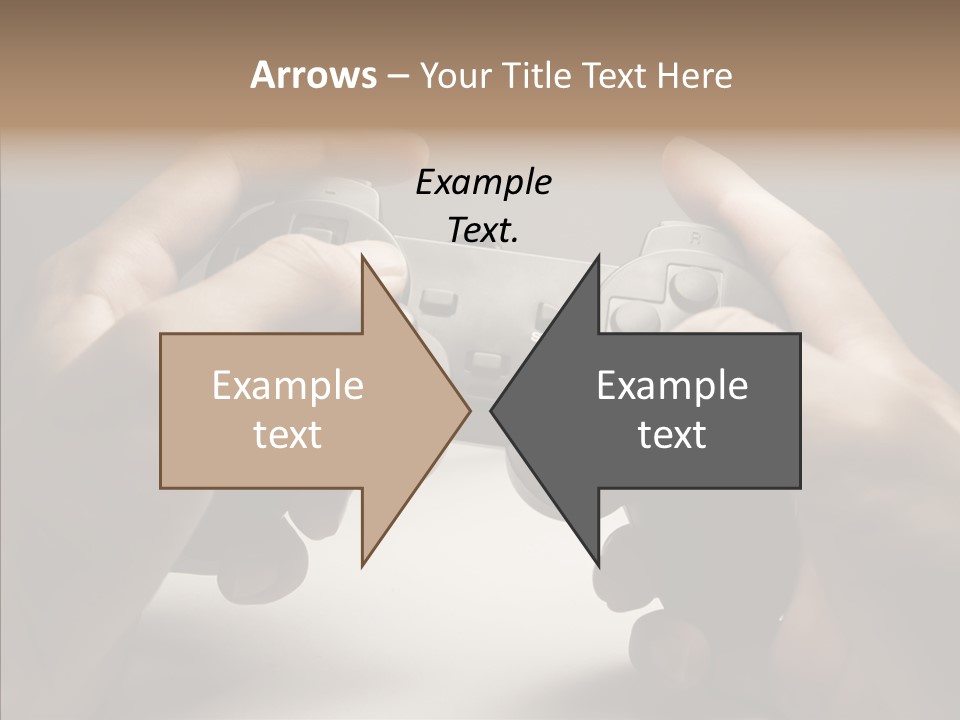 Video Game Pads Play PowerPoint Template