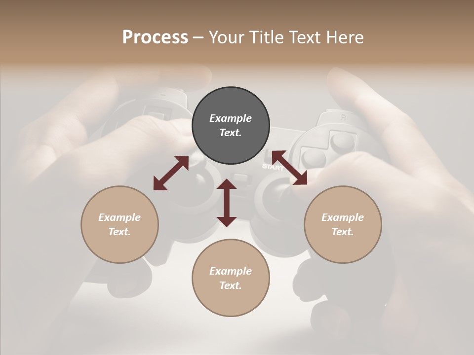 Video Game Pads Play PowerPoint Template