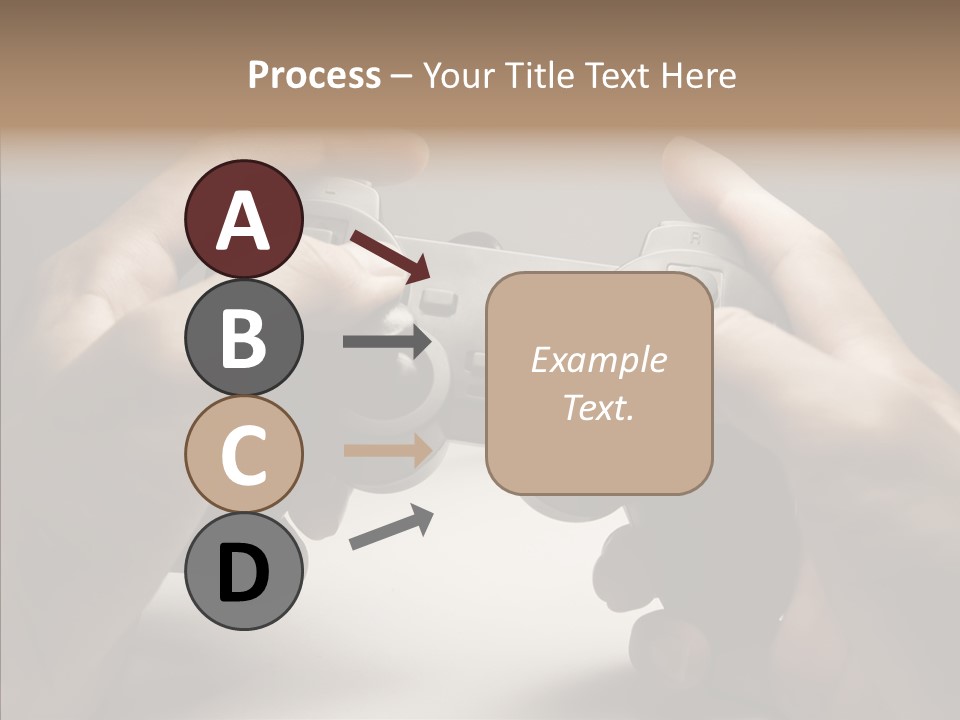 Video Game Pads Play PowerPoint Template