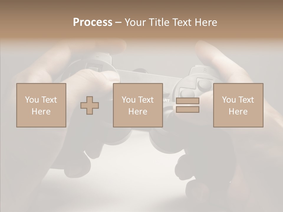 Video Game Pads Play PowerPoint Template