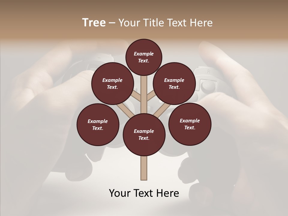 Video Game Pads Play PowerPoint Template