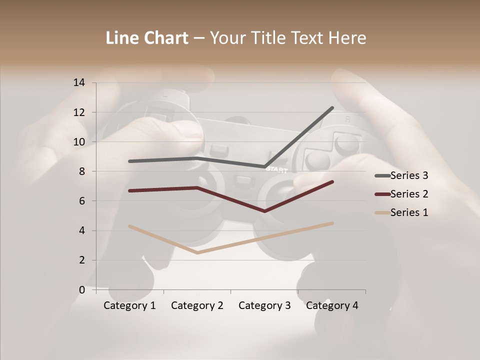 Video Game Pads Play PowerPoint Template