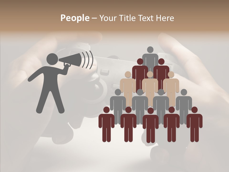 Video Game Pads Play PowerPoint Template