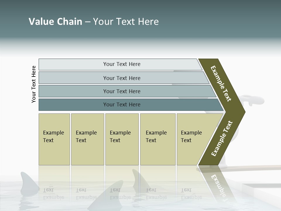 Pool Human Diving Board PowerPoint Template