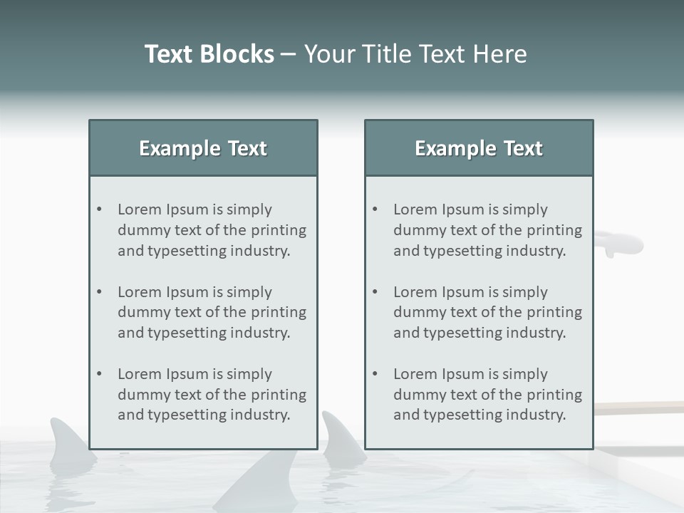 Pool Human Diving Board PowerPoint Template