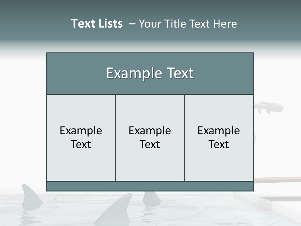 Pool Human Diving Board PowerPoint Template