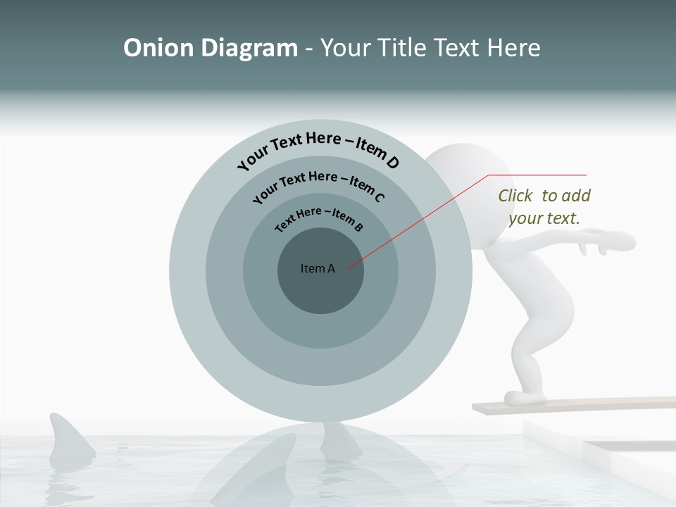 Pool Human Diving Board PowerPoint Template