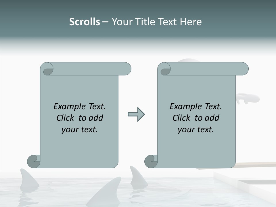 Pool Human Diving Board PowerPoint Template