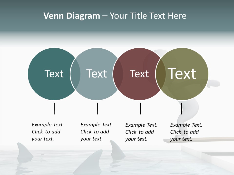 Pool Human Diving Board PowerPoint Template