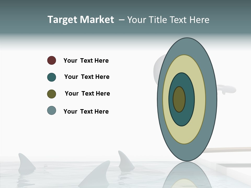 Pool Human Diving Board PowerPoint Template