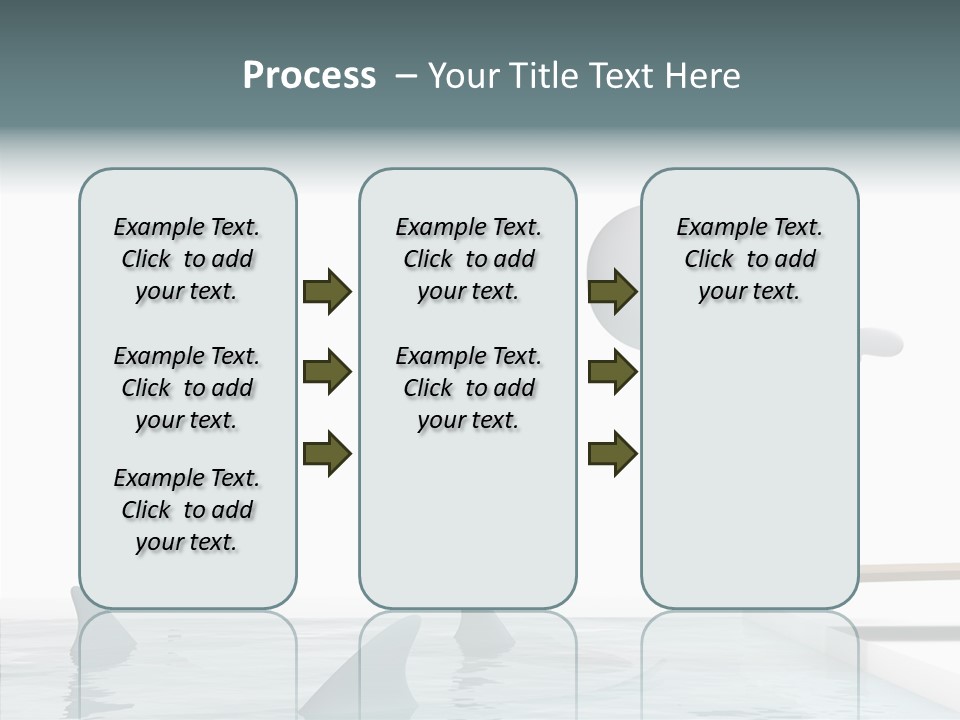 Pool Human Diving Board PowerPoint Template