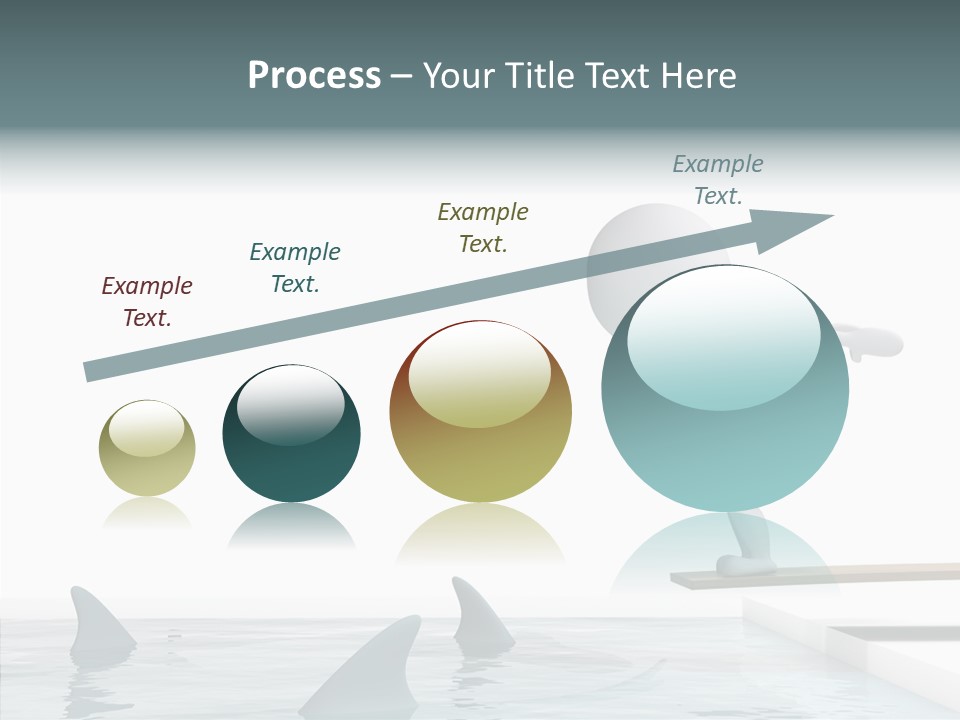 Pool Human Diving Board PowerPoint Template