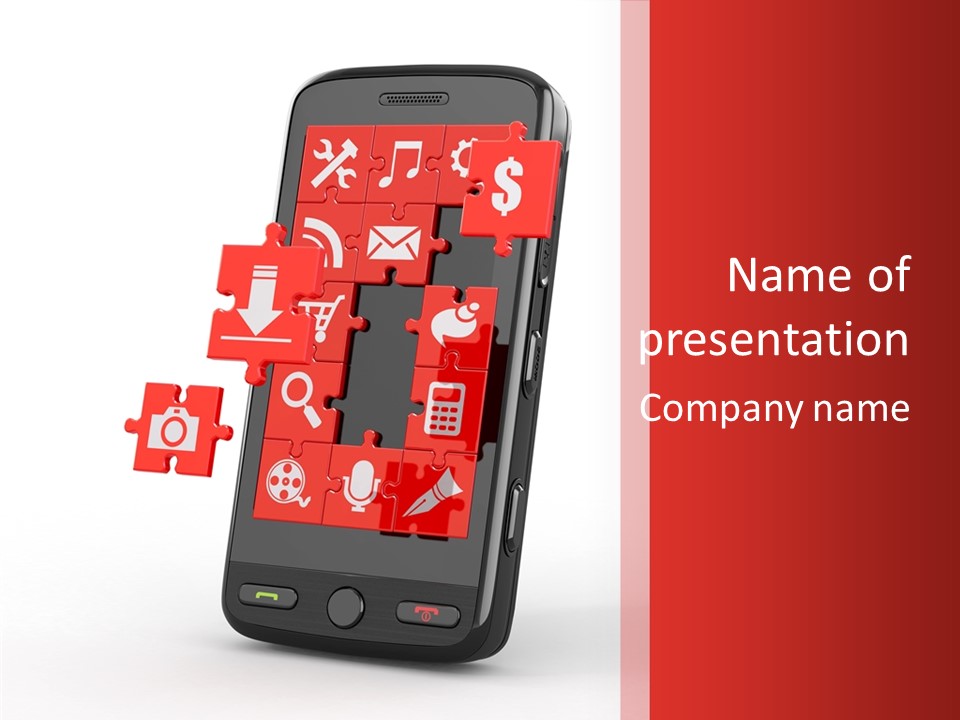 Business Program Mobile PowerPoint Template