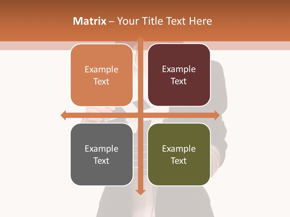 Young Frame Brunette PowerPoint Template